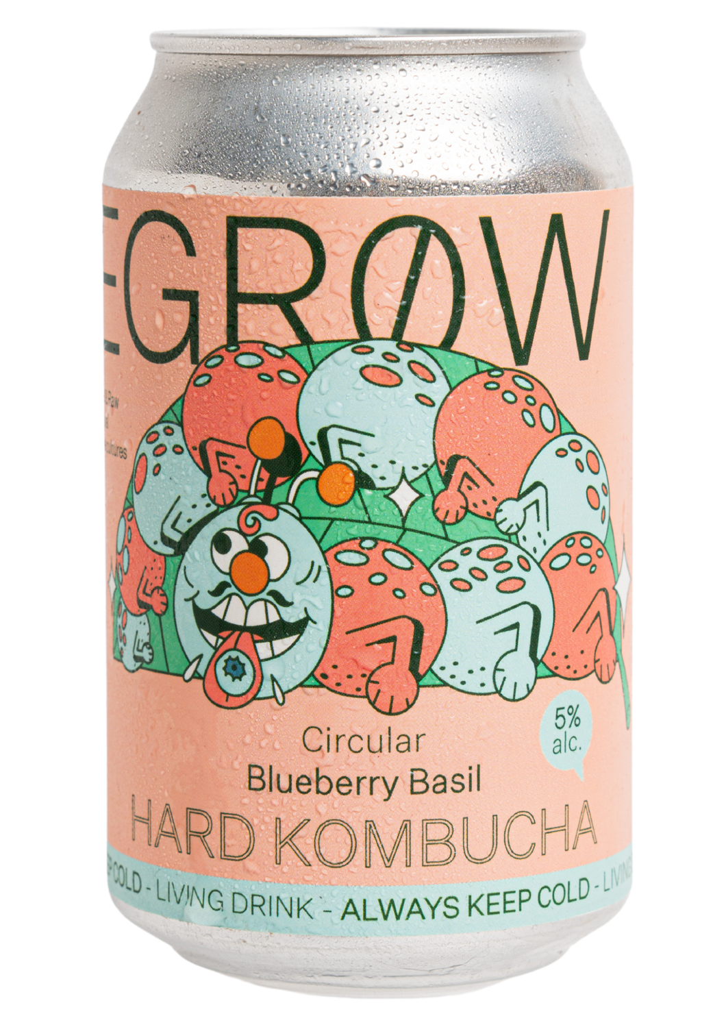 Circular Blueberry & Basil Hard Kombucha 5% abv