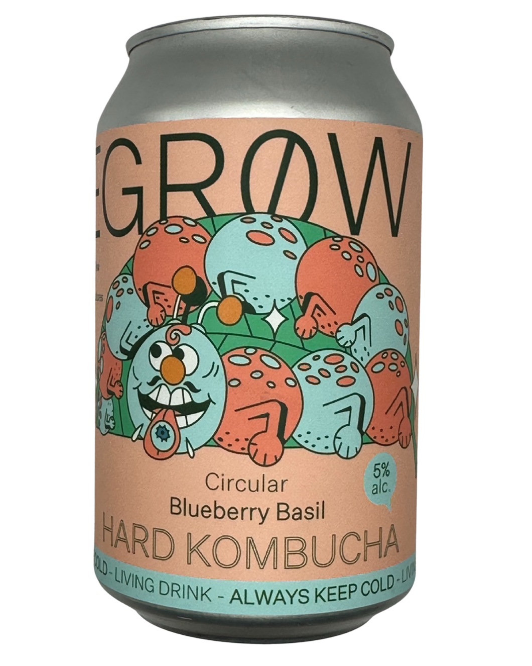 Circular Blueberry & Basil Hard Kombucha 5% abv